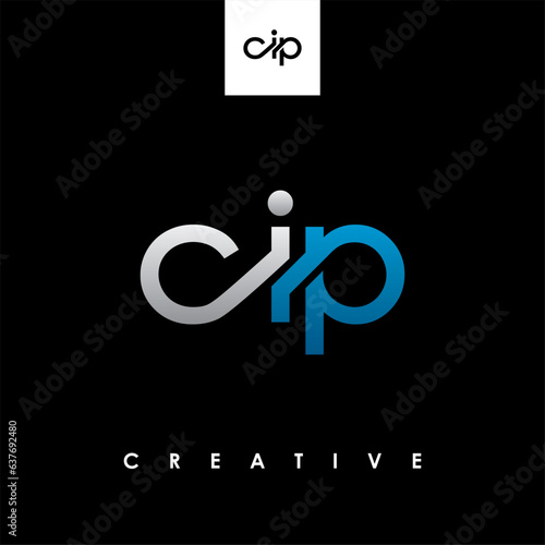 CIP Letter Initial Logo Design Template Vector Illustration