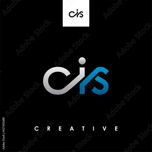 CIS Letter Initial Logo Design Template Vector Illustration