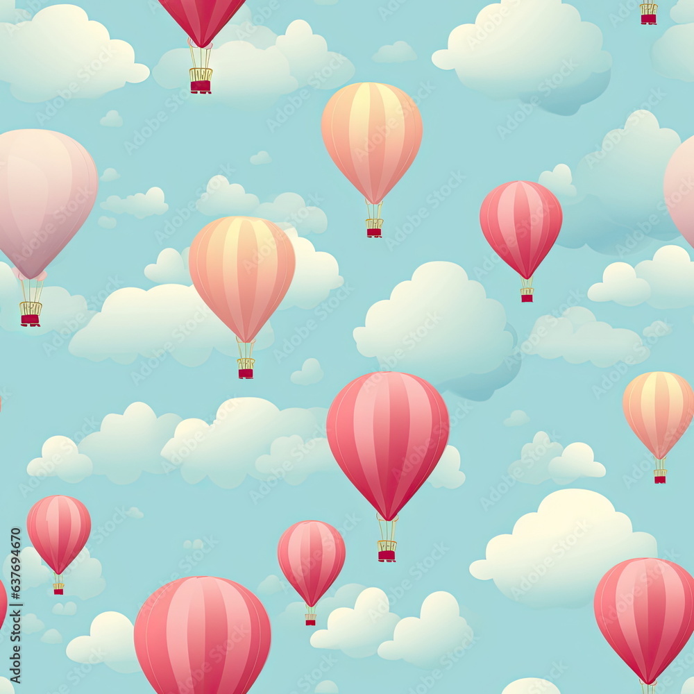 Seamless Pattern of balloon