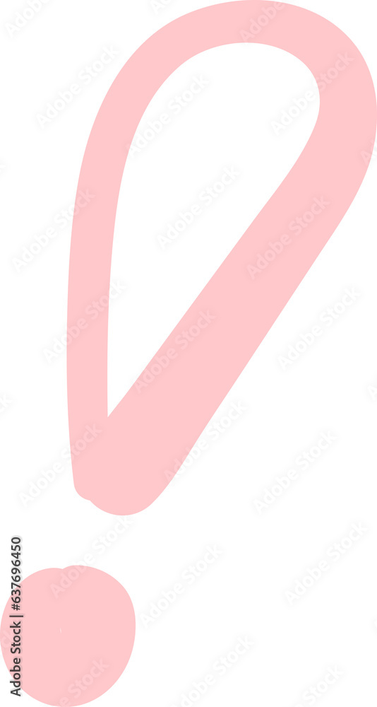 Cute exclamation mark element Cute exclamation mark element