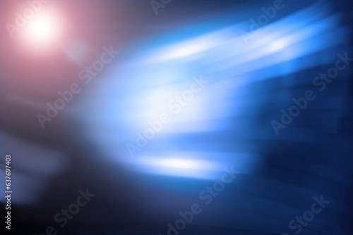 Abstract blue background. Blurred background with curved lines blue tint.