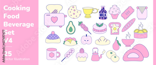 Cooking Food Beverage Set 4