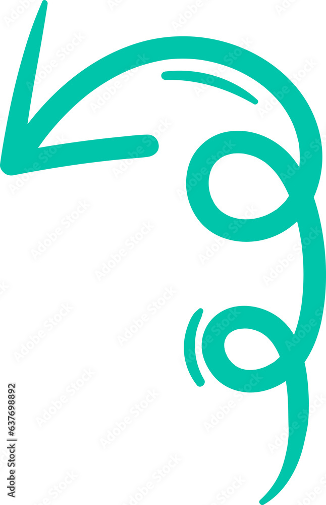 Arrow doodle element Arrow doodle element