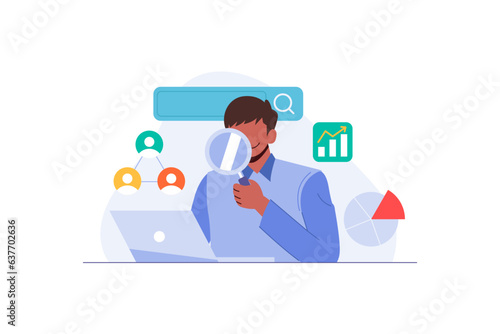 reserach marketing illustration