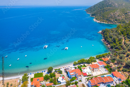 Beautiful Kerveli beach on Samos island  Greece