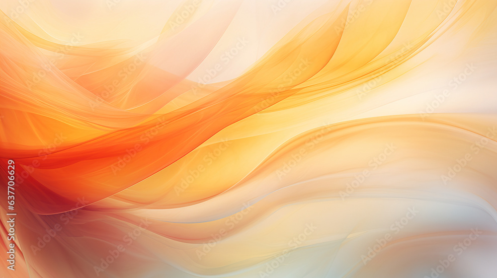 abstract orange background with waves.Generative Ai abstract orange background with waves.Generative Ai