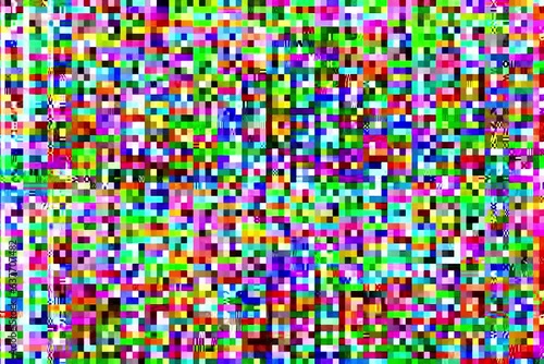 Colored Static Video Noise from MiniDV tape photo