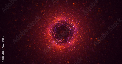 Fototapeta Naklejka Na Ścianę i Meble -  3D rendering abstract round hole light background