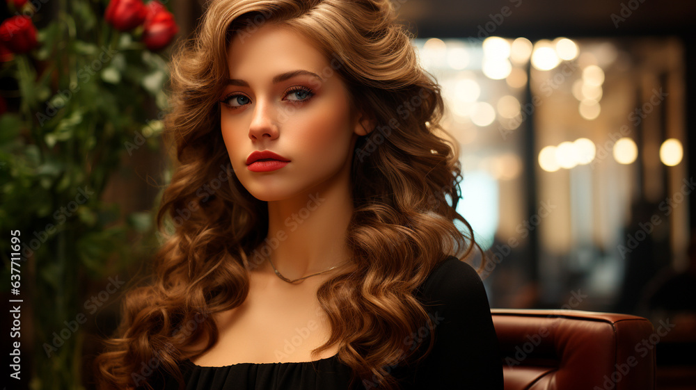 Fototapeta premium portrait of beautiful woman