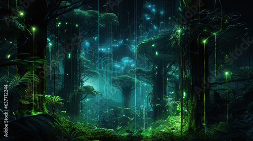 The Mysterious Forest.Generative Ai
