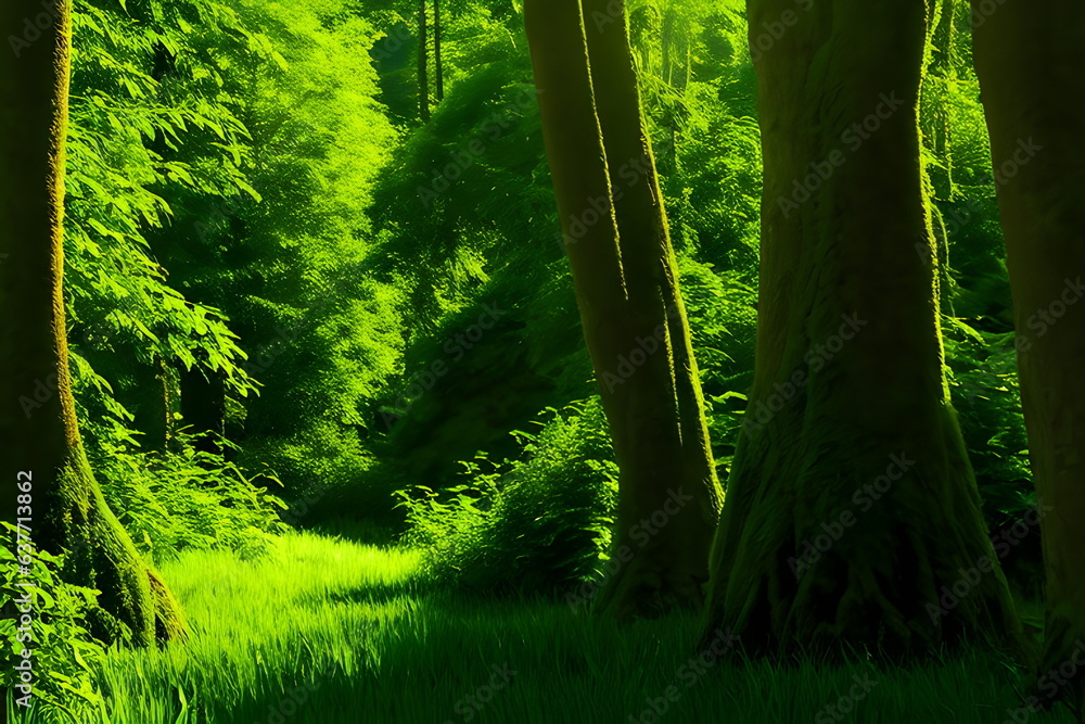 Obraz premium forest in the morning