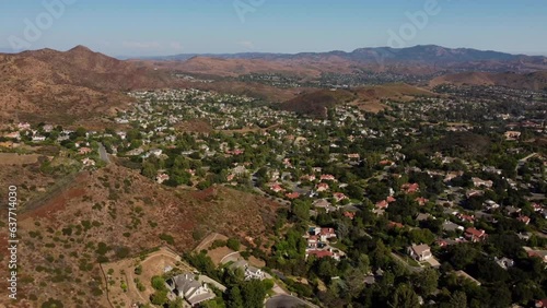 Aerial View of Oak Park, Ventura County, California 