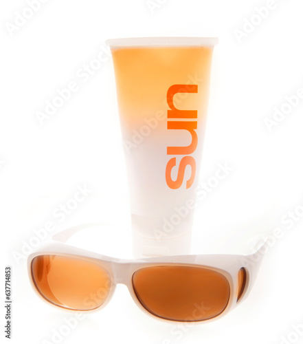 glass of orange juice isolated on white