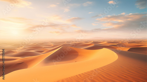 desert sand dunes.Generative Ai