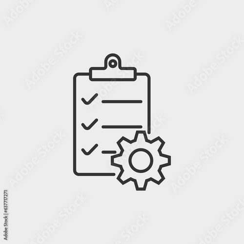 project management vector icon illustration sign. Business organisation icon for web and mobile app