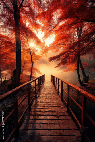 Beautiful Autumn Landscape © LadyAI