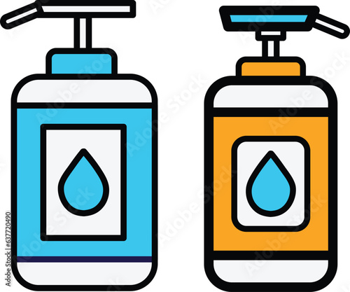 Hand Sanitizer Bottle Filled Icon