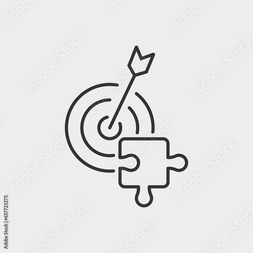 project management vector icon illustration sign. Business organisation icon for web and mobile app