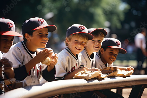 Youth league baseball is always a hit