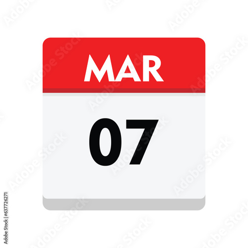 07 march icon with white background