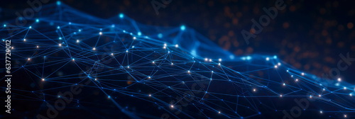 Data Visualisierung. Informationsfluss generiert mit KI