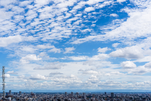 広大な空と札幌の街並み
