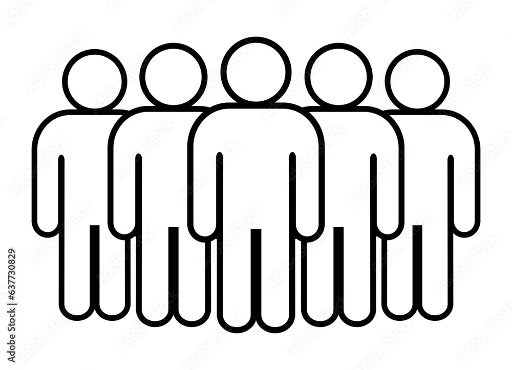 Symbol, ikona ludzi. Plik wektorowy. Symbol, ikona ludzi. Plik wektorowy.
