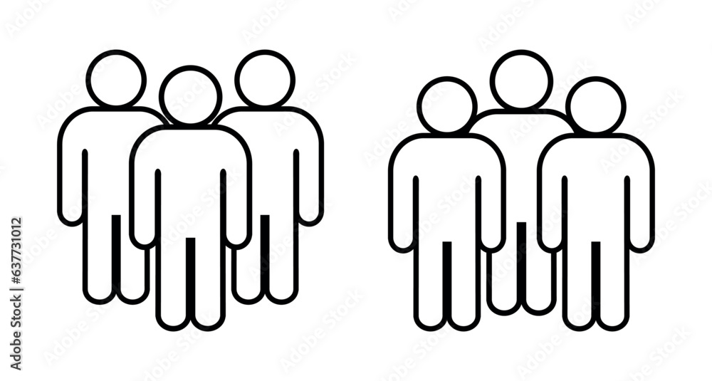 Symbol, ikona ludzi. Plik wektorowy. Symbol, ikona ludzi. Plik wektorowy.