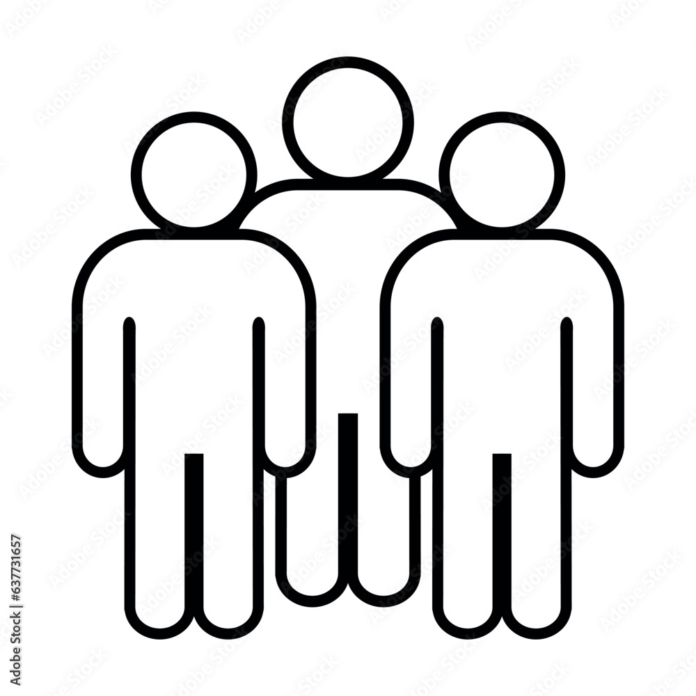 Symbol, ikona ludzi. Plik wektorowy. Symbol, ikona ludzi. Plik wektorowy.