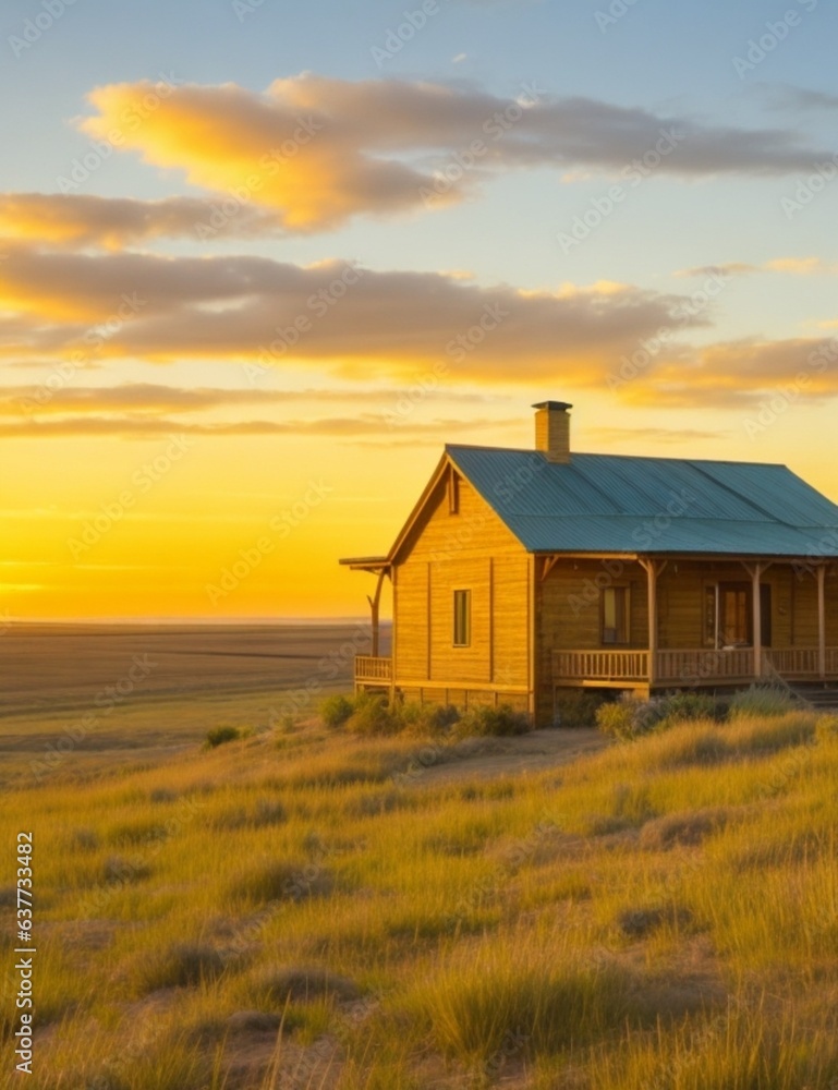 Golden Horizon Homestead Generated by Ai 