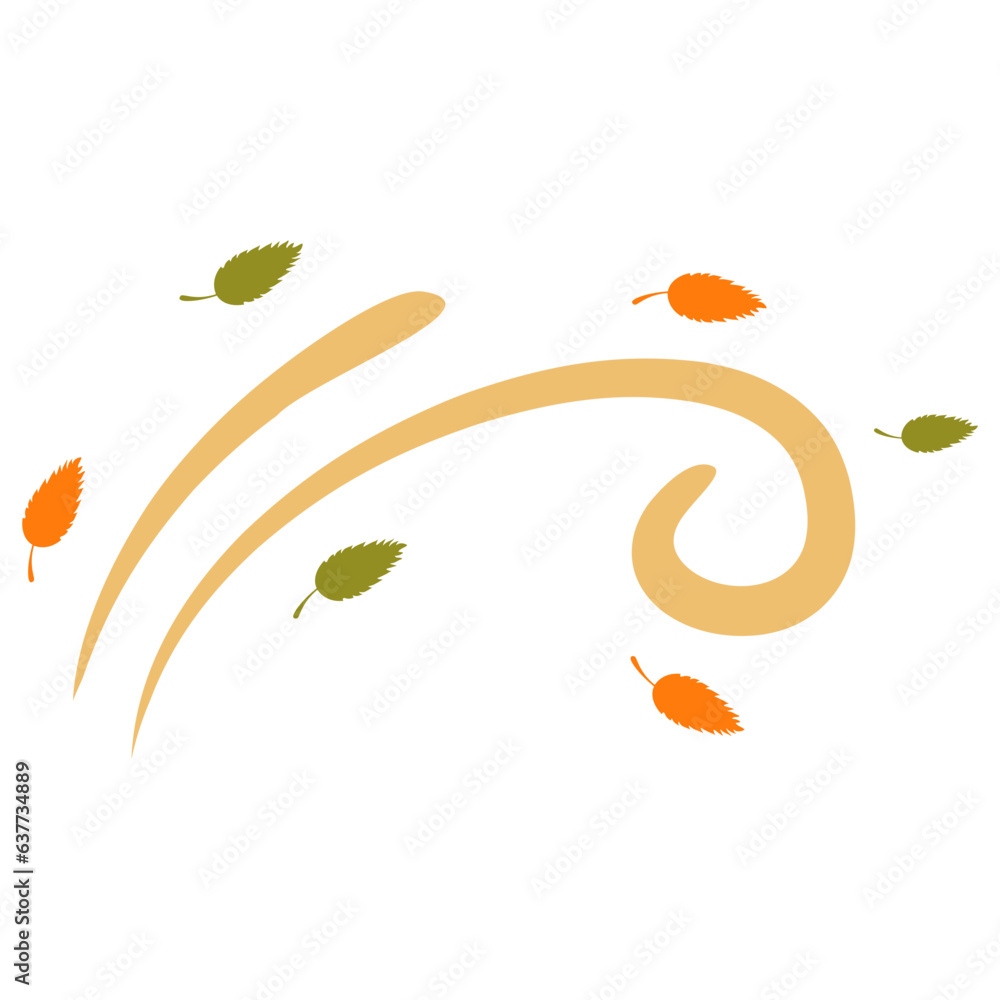 Fototapeta premium Wind Blowing Autumn
