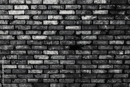 background texture brick wall black and white photo