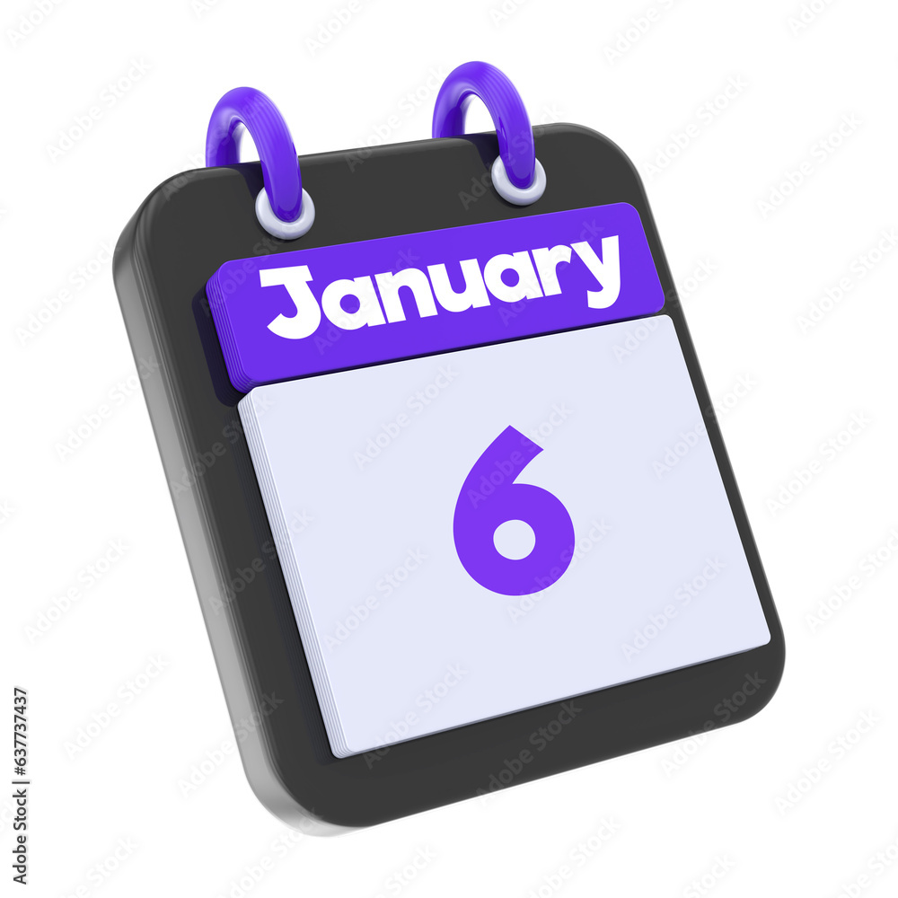 calendar 3d render of day calendar 3d render of day