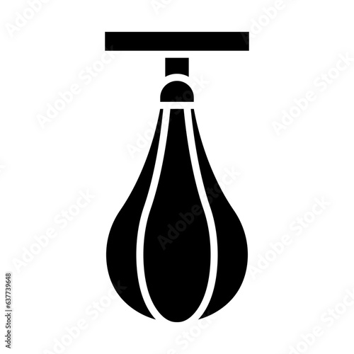Speed Bag Glyph Icon Design