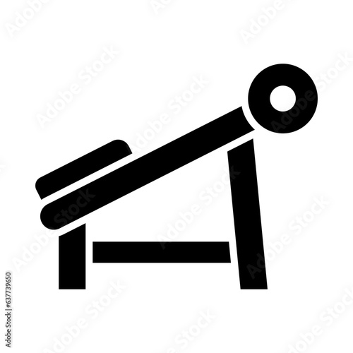 Press Simulator Glyph Icon Design