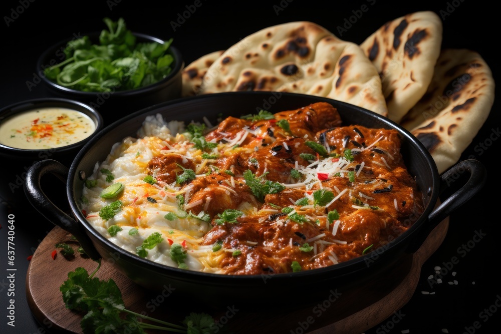 Fototapeta premium Different indian food preparations