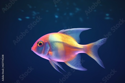 fish in aquarium made by midjourney © Teo