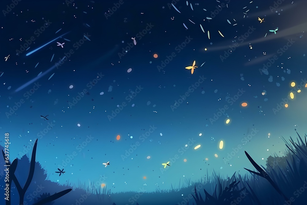 Naklejka premium starry night sky made by midjourney