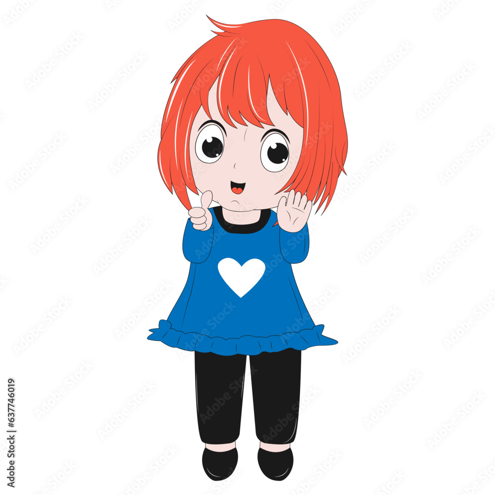 cute girl cartoon illustration cute girl cartoon illustration