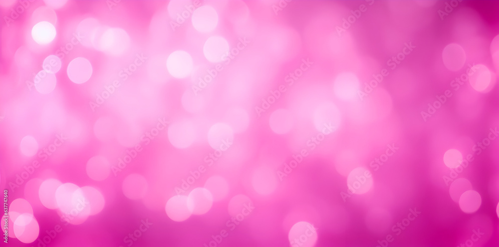 Fototapeta premium Pink abstract background with bokeh. New Year Celebration wallpaper. Generative ai art