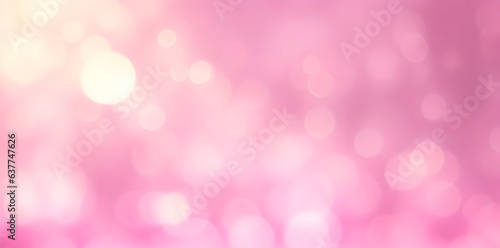 Pink abstract background with bokeh. New Year Celebration wallpaper. Generative ai art