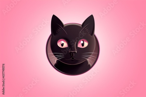 cat on pink background made by midjourney