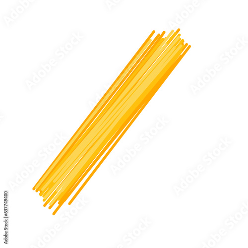 Raw dry spaghetti
