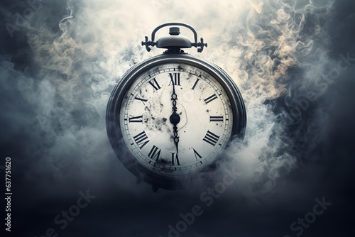 Time seems to stand still as clock hands remain motionless, encompassing the sensation of stagnancy often felt in depression