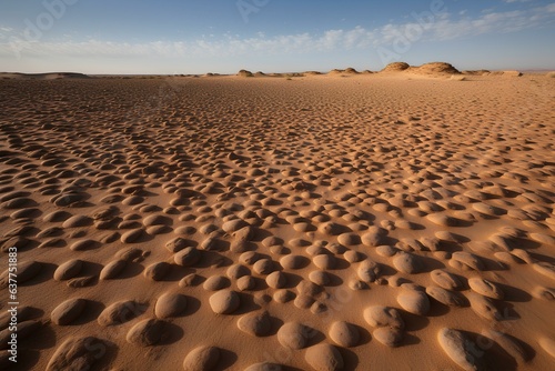 desert sand dunes made by journey