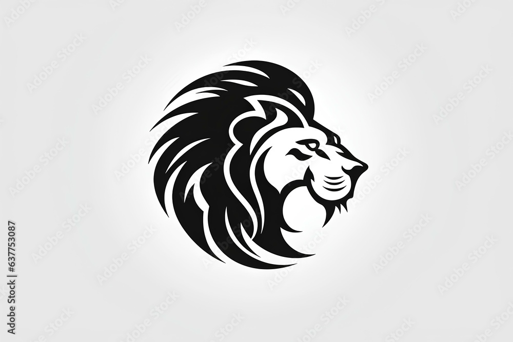 lion head vector made by midjourny