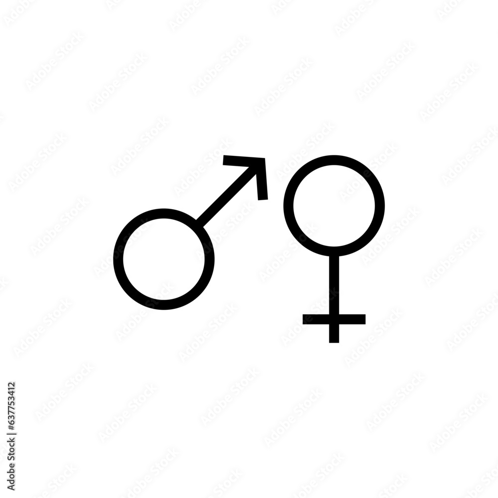 gender icon vector design templates gender icon vector design templates