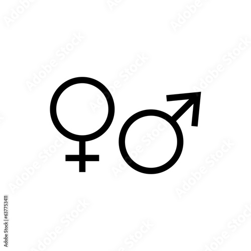 gender icon vector design templates