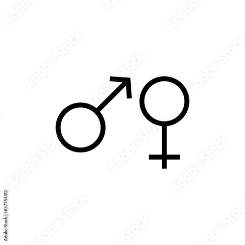 gender icon vector design templates