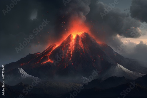 volcano made by midjourny © Teo